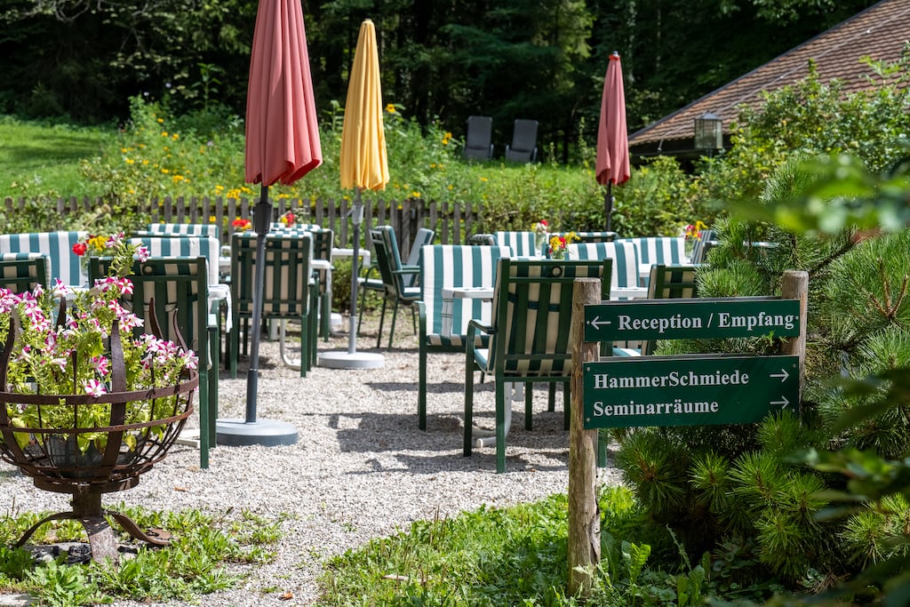 Terrasse im Hotel Hammerschmiede