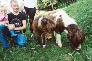Michael Presslauer mit den Ponys